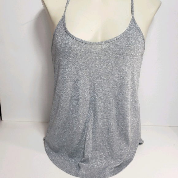 Abercrombie & Fitch Tops - Abercrombie & Fitch Glittery Silver Tank